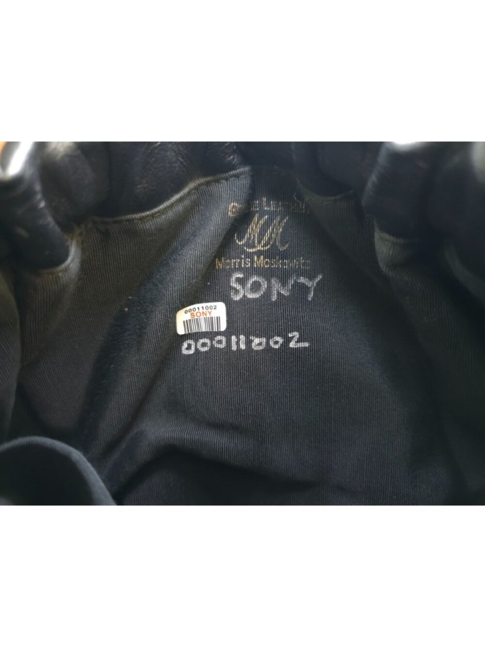 Vintage Sony Studios Wardrobe x Morris Moskowitz Black Leather Shoulder Bag - Picture 8 of 9